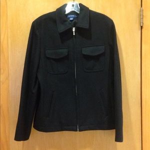 EUC J.CREW Wool Waist-Length Coat, Black, Size M